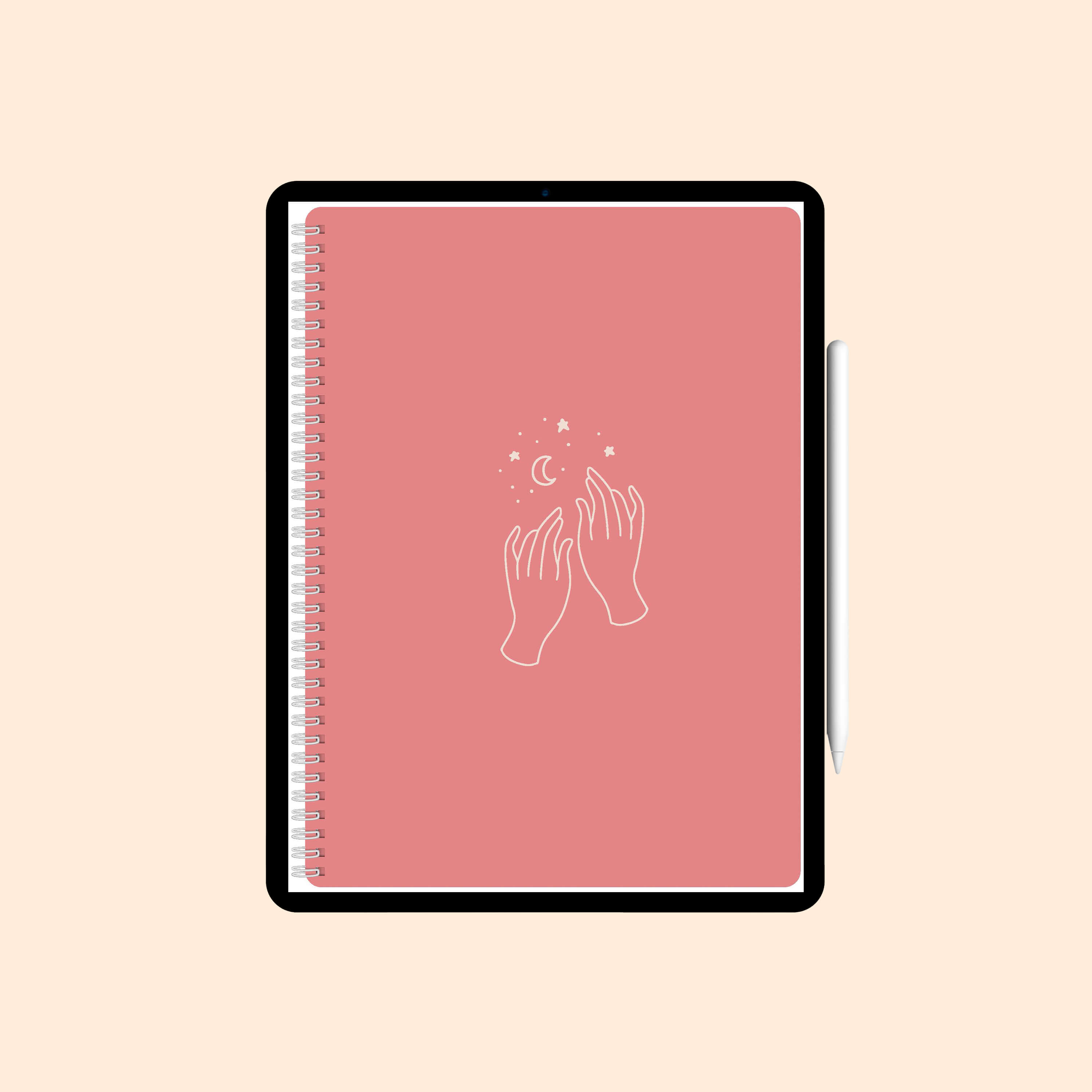 Caderno Digital "Boho Drawings" com 6 matérias