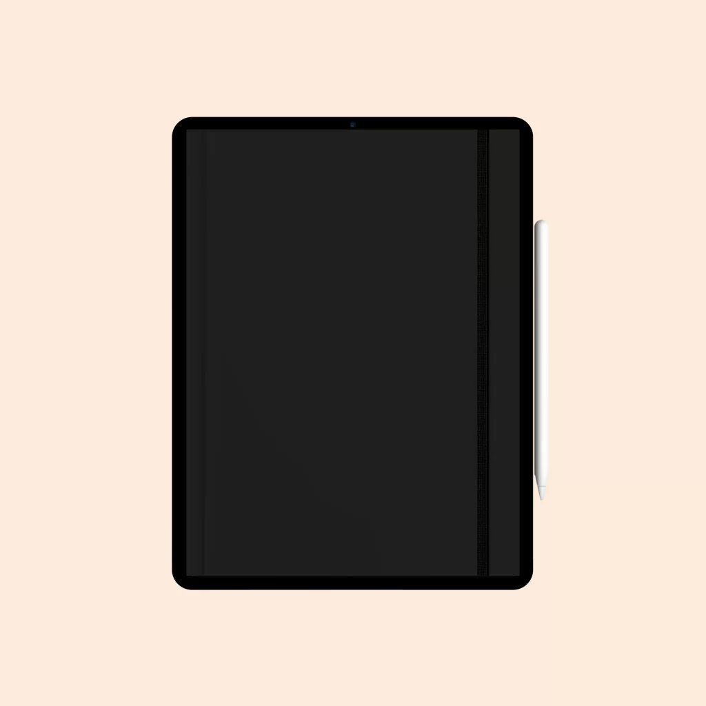 Caderno Digital "Black Notebook" com 12 divisórias