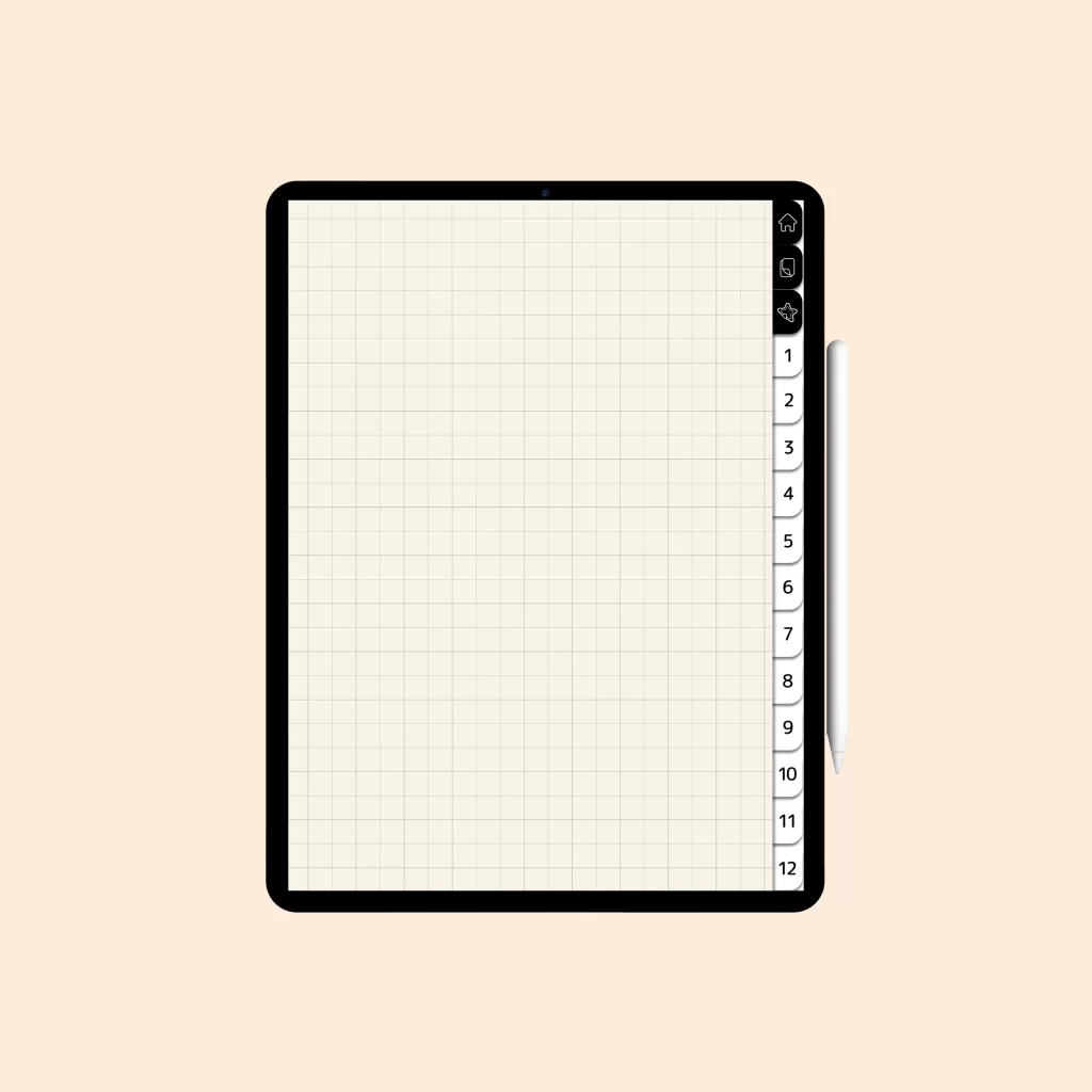 Caderno Digital "Black Notebook" com 12 divisórias