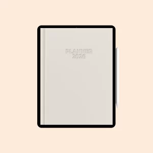 Planner Digital BASIC Vertical 2026 "Minimalist" DATADO e 1 PÁGINA POR DIA