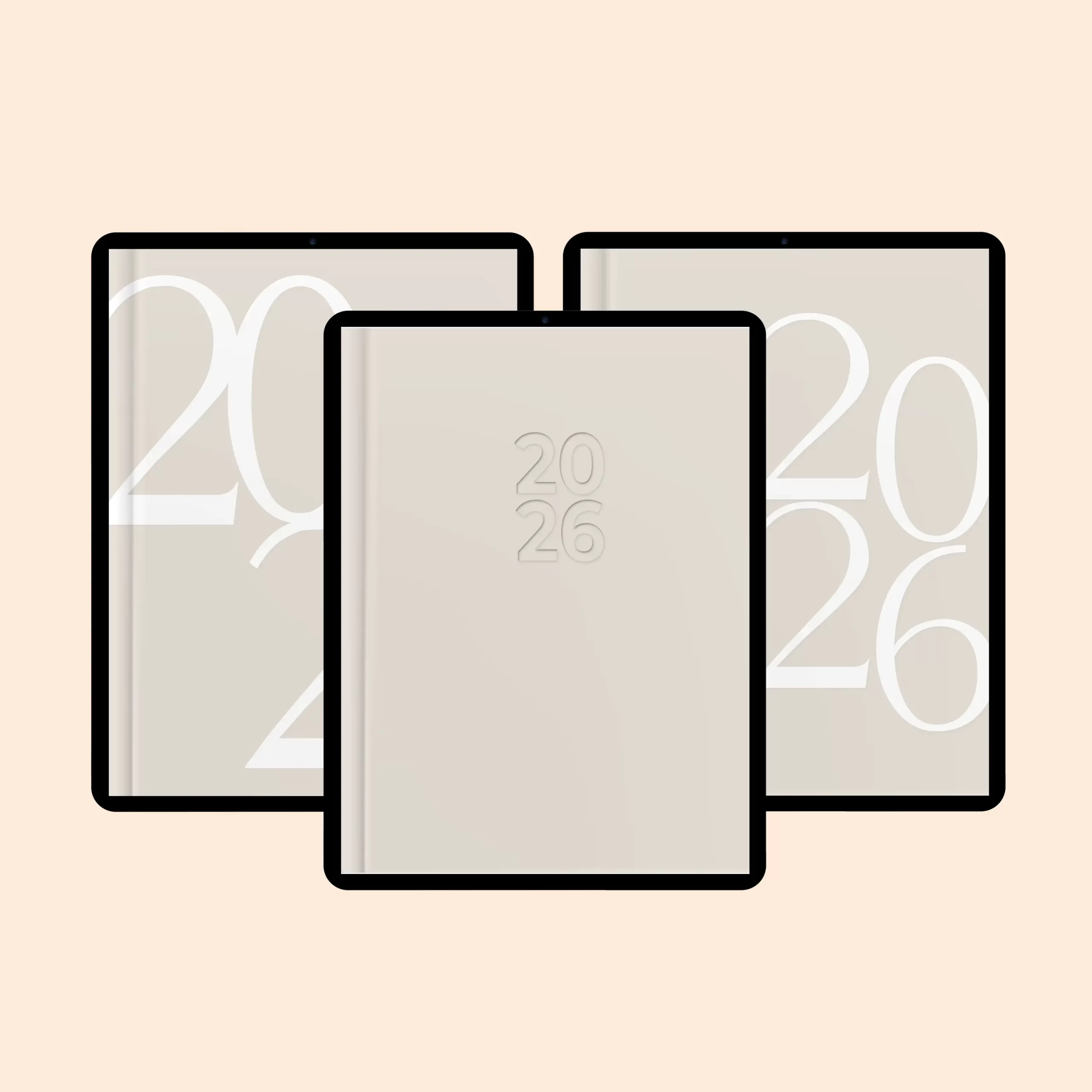 Agenda Digital 2026 "Minimalist" com 1 PÁGINA POR DIA + 3 MODELOS