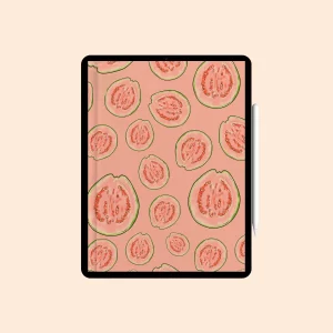 Caderno Digital “Goiaba” com 12 divisórias - Coleção "Frutas"