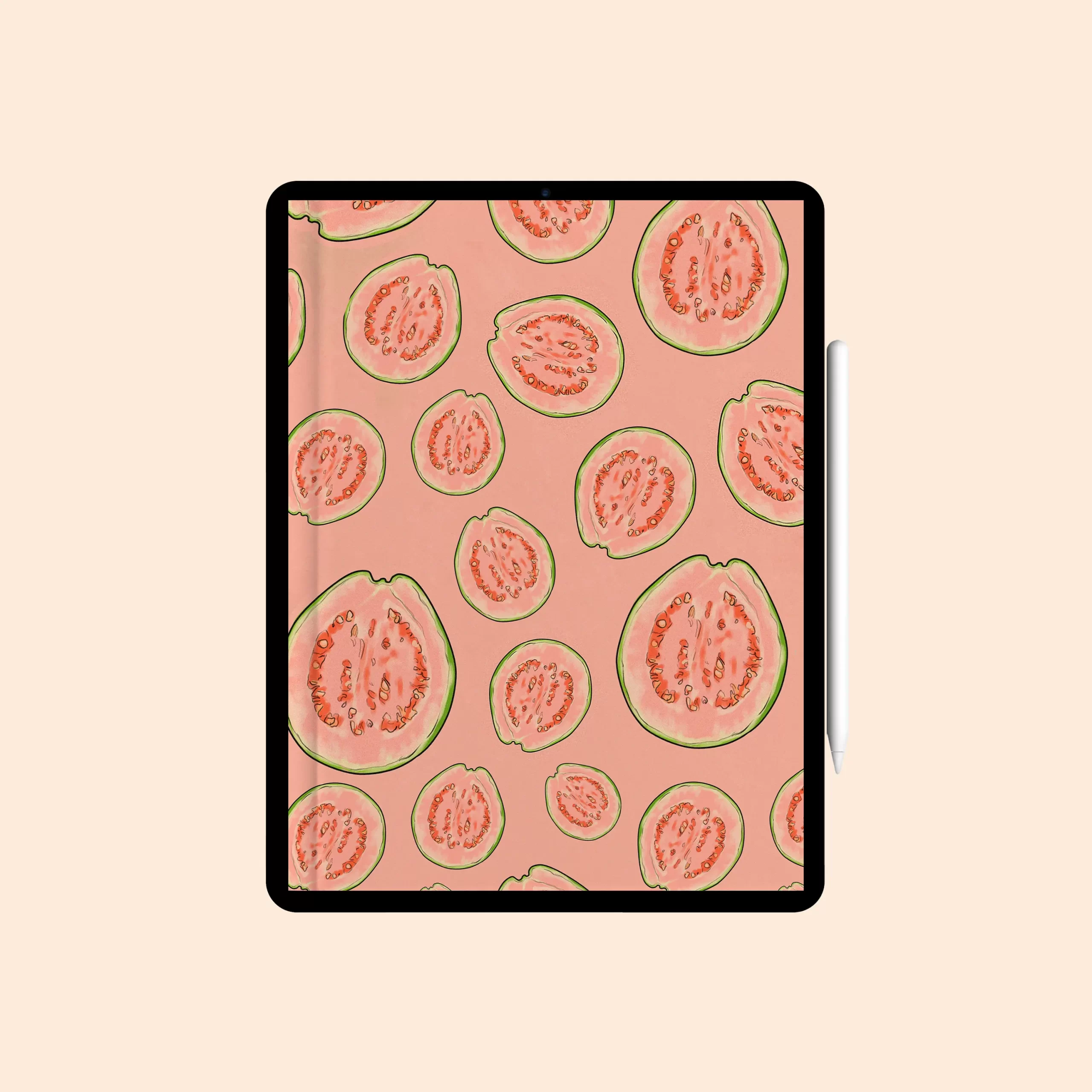 Caderno Digital “Goiaba” com 12 divisórias - Coleção "Frutas"