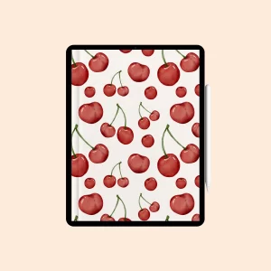 Caderno Digital “Cereja” com 12 divisórias - Coleção "Frutas"