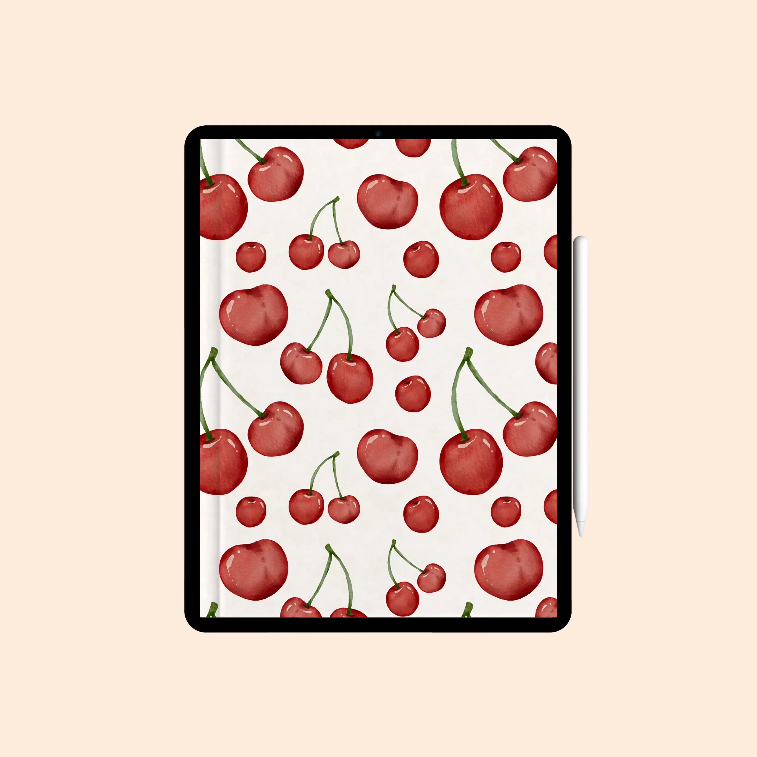 Caderno Digital “Cereja” com 12 divisórias - Coleção "Frutas"