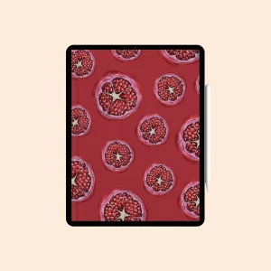 Caderno Digital “Romã” com 12 divisórias - Coleção "Frutas"