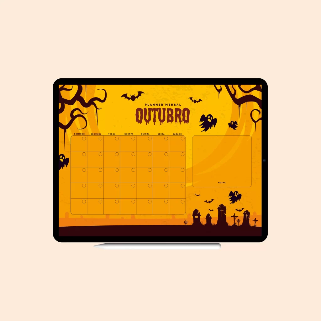 Mini Planner Digital Mensal - Outubro