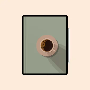 Caderno Digital “Café Puro” com 24 divisórias - Coleção "Coffee"